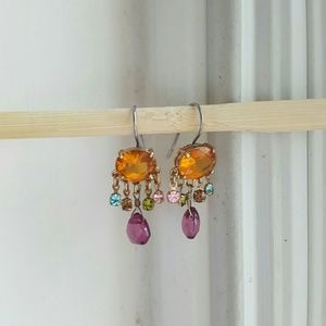 Costume amber earrings